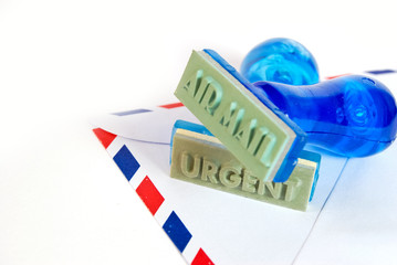 urgent stamp on air mail