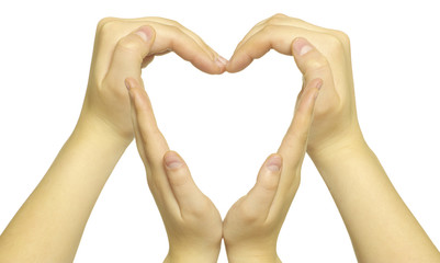 hands form of heart
