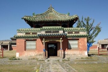 Fototapeta premium Temple bouddhiste, Mongolie