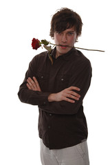 Kavalier mit Rose
