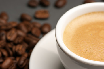 Cup of coffee close-up