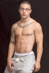 Fototapeta premium Showing off His Body
