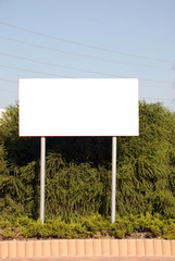 Blank sign with a copy space area