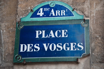 Obraz premium place des Vosges à Paris