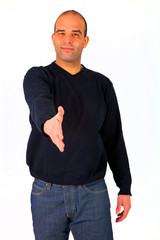 homme qui tend la main © Christophe Fouquin