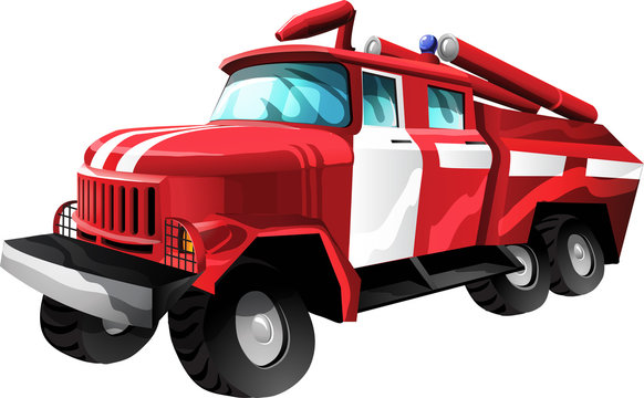 Cartoon Fire Truck