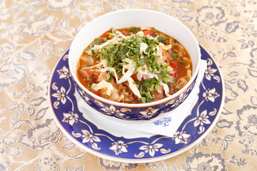 Fresh vegetable soup