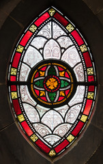 Gothic window from stained glass