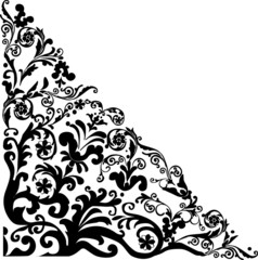 floral trigonal isolated design