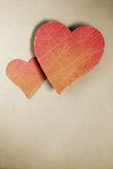 Cardboard hearts