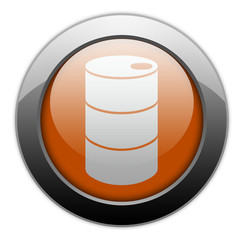 Orange Metallic Orb Button 