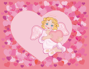 Angel with a heart