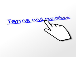 “TERMS AND CONDITIONS” Hyperlink (legal copyright use contract)