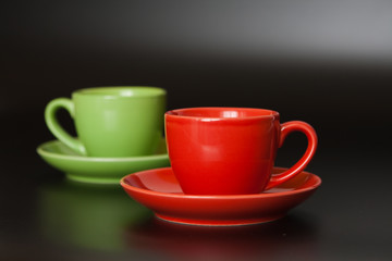 Colored cups