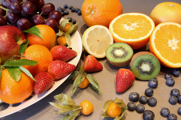 Viel Obst und Früchte