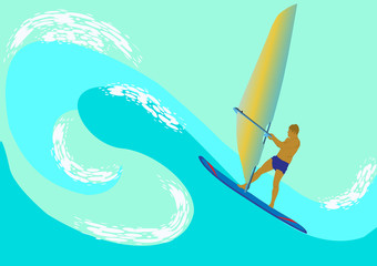 on the crest of a wave