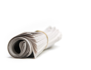 Newspaper Rolled Up