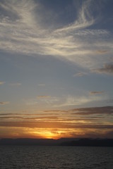 sunset at the sea