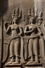 Apsara du temple d'Angkor (Cambodge)