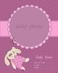Baby Boy Arrival Card with Frame