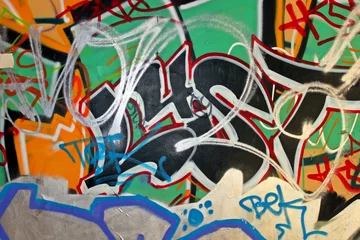 Crédence de cuisine en verre imprimé Graffiti Graffiti