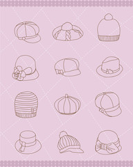 Set of Woman's Hats