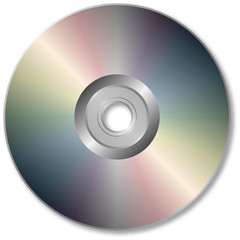 CD isolated on White