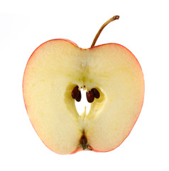 Apfel Scheibe isoliert