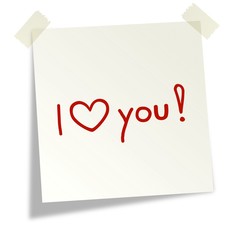 Sticky Notes - I love you - No. VI