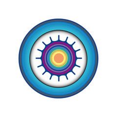 Fototapeta premium rosace bouton icône web motif logo picto fond art internet idée