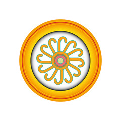 rosace bouton icône web motif logo picto fond art internet idée