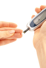 Measurment of glucose level blood test