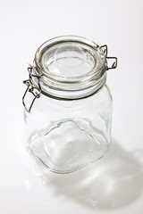 Pusty słoik z gumą