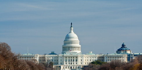 Fototapeta premium US Capitol Building Winter Washington DC USA