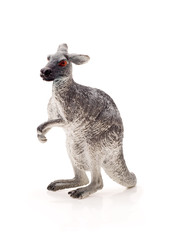 toy kangaroo, isolated