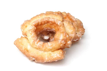 Crédence de cuisine en verre imprimé Bonbons Two donuts isolated
