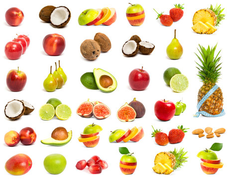 A set of mix fruit