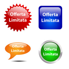 Bottone Offerta limitata # Vettoriale