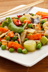 Boiled vegetables