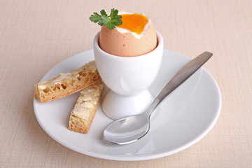 oeuf a la coque et moullettes