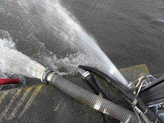 Hochwasser am Grenzfluss Oder, in Brandenburg.