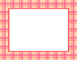 チェック柄のフレーム