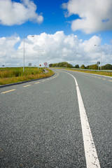 Fototapeta premium Motorway with road markings