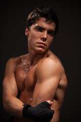 Fototapeta premium man with big muscles