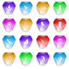 Vector set of stickers