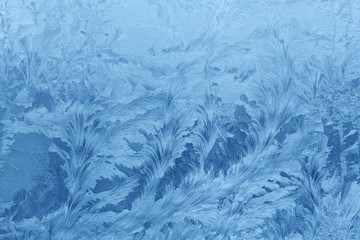 ice patterns on glass
