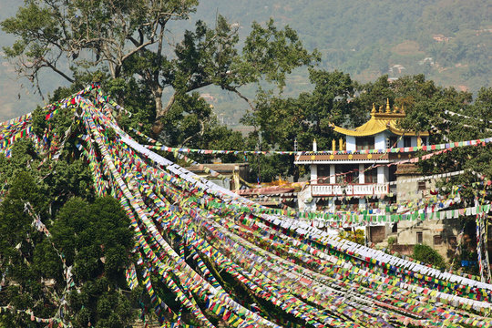 Prayer flags in Swayambhunath