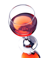 Glass of red wine