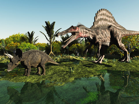 Jagd auf den Dinosaurier