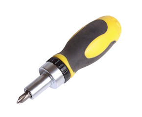 Screwdriver on white